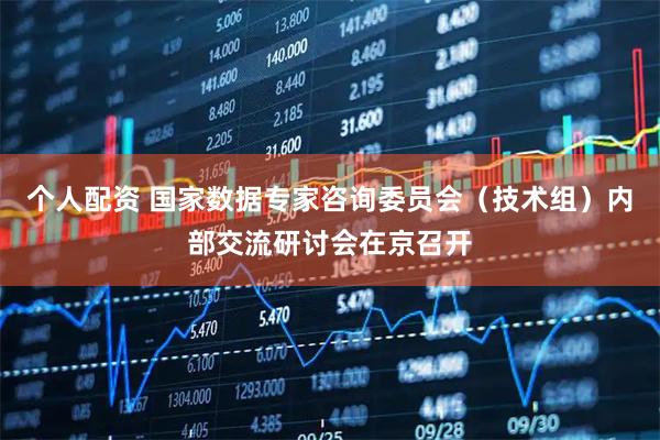 個人配資 國家數(shù)據(jù)專家咨詢委員會（技術組）內部交流研討會在京召開